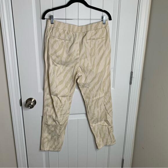 Monrow Revolve zebra taupe jogger pants size small athleisure - Picture 5 of 8